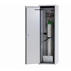 Druckgasflaschenschrank G-ULTIMATE-90 Komfort, Flügeltür Anschlag links, 2x 10 l oder 1x 50 l Flaschen, B 598 x T 615 x H 2050 mm Druckgasflaschenschrank G-ULTIMATE-90 Komfort, Flügeltür Anschlag links, 2x 10 l oder 1x 50 l Flaschen, B 598 x T 615 x H 2050 mm