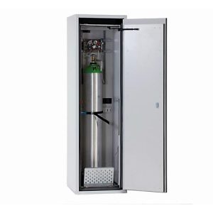 Druckgasflaschenschrank G-ULTIMATE-90 Komfort, Flügeltür Anschlag rechts, 1x 50 l Flaschen, B 598 x T 615 x H 2050 mm Druckgasflaschenschrank G-ULTIMATE-90 Komfort, Flügeltür Anschlag rechts, 1x 50 l Flaschen, B 598 x T 615 x H 2050 mm