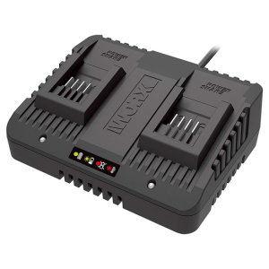 Dual-Ladegerät WORX WA3772 – 20V – zwei Akkuanschlüsse