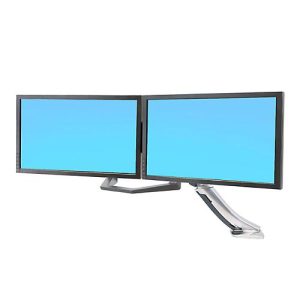 Dualmonitor-Befestigungsset Ergotron, Monitorgröße 17- 24′, schwenkbar bis 360°, Tragkraft max. 16,4 kg Dualmonitor-Befestigungsset Ergotron, Monitorgröße 17- 24′, schwenkbar bis 360°, Tragkraft max. 16,4 kg