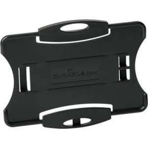 Durable Ausweishalter Eco, für 1 Karte, 10 Stück, Hoch – oder Querformat, B 54 x H 87 mm, recycelter Kunststoff, schwarz Durable Ausweishalter Eco, für 1 Karte, 10 Stück, Hoch – oder Querformat, B 54 x H 87 mm, recycelter Kunststoff, schwarz