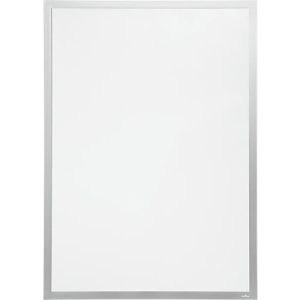 Durable Inforahmen DURAFRAME® Poster, Hoch-/Querformat, für 2 Poster, selbstklebend, aufklappbarer Magnetrahmen, B 745 x T 28 x H 1045 mm, PET, silber