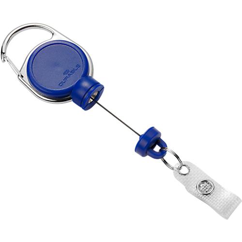 Durable Jojo Extra Strong, für schwere Kartenhalter o. Schlüssel, mit Clip, L 600 mm, blau