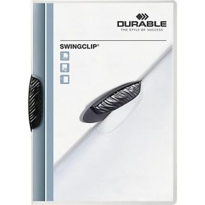 Durable Klemmmappe Swingclip, DIN A4, PP, mit Clip, schwarz Durable Klemmmappe Swingclip, DIN A4, PP, mit Clip, schwarz