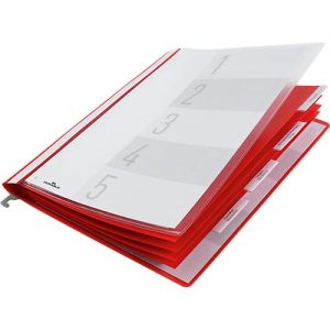 Durable Personalhefter, DIN A4, 5 Fächer, rot Durable Personalhefter, DIN A4, 5 Fächer, rot