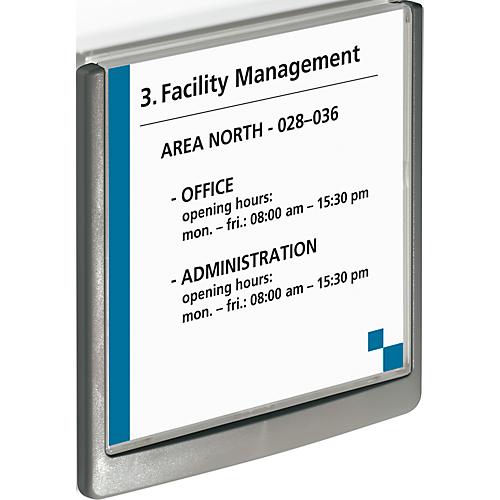 Durable Türschild Click Sign, B 149 x H 148,5 mm, 5 Stück, graphit
