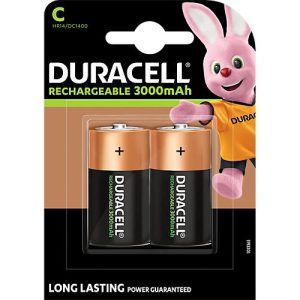 Duracell Batterie Rechargeable Baby C, Long-Life Ion Core, HR14, 1,2 V, 3000 mAh, pre-charged, im Retail Blister, 2 Stück Duracell Batterie Rechargeable Baby C, Long-Life Ion Core, HR14, 1,2 V, 3000 mAh, pre-charged, im Retail Blister, 2 Stück