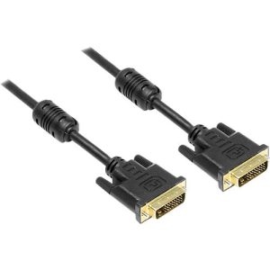 DVI-D Anschlusskabel, 24+1 / 3 m, schwarz DVI-D Anschlusskabel, 24+1 / 3 m, schwarz