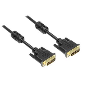 DVI-D Anschlusskabel, 24+1 / 5 m, schwarz DVI-D Anschlusskabel, 24+1 / 5 m, schwarz