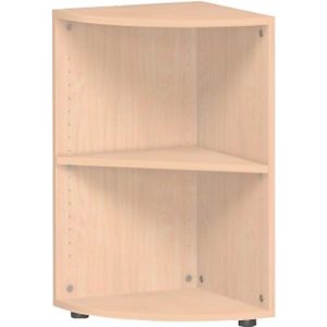 Eckabschlussregal PALENQUE, 2 OH, B 400 x T 400 x H 752 mm, Buche Eckabschlussregal PALENQUE, 2 OH, B 400 x T 400 x H 752 mm, Buche