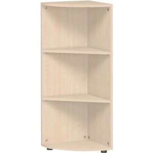 Eckabschlussregal PALENQUE, 3 OH, B 400 x T 400 x H 1104 mm, Ahorn Eckabschlussregal PALENQUE, 3 OH, B 400 x T 400 x H 1104 mm, Ahorn