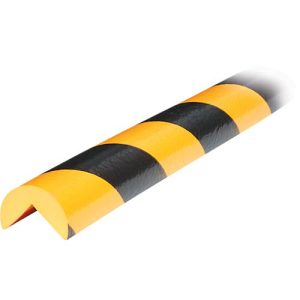 Eckschutzprofil Typ A, 5-m-Rolle, gelb/schwarz Eckschutzprofil Typ A, 5-m-Rolle, gelb/schwarz