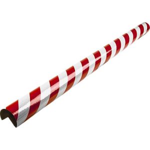 Eckschutzprofile Typ A+, 1-m-Stück, rot/weiß reflective Eckschutzprofile Typ A+, 1-m-Stück, rot/weiß reflective