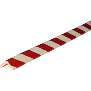 Eckschutzprofile Typ H, 1-m-Stück, weiß/rot Eckschutzprofile Typ H, 1-m-Stück, weiß/rot