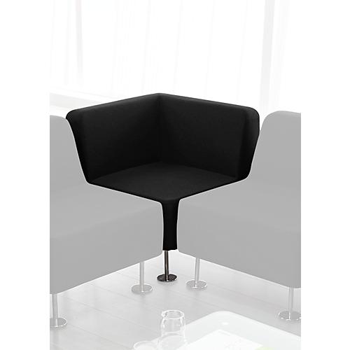 Ecksessel Wall In, schwarz