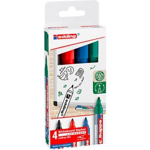 edding 360 Whiteboard Marker, farbsortiert, 4er Set, Rundspitze edding 360 Whiteboard Marker, farbsortiert, 4er Set, Rundspitze