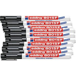 edding 8015F laboratory Marker, 0,75 mm, 10 Stück, schwarz edding 8015F laboratory Marker, 0,75 mm, 10 Stück, schwarz