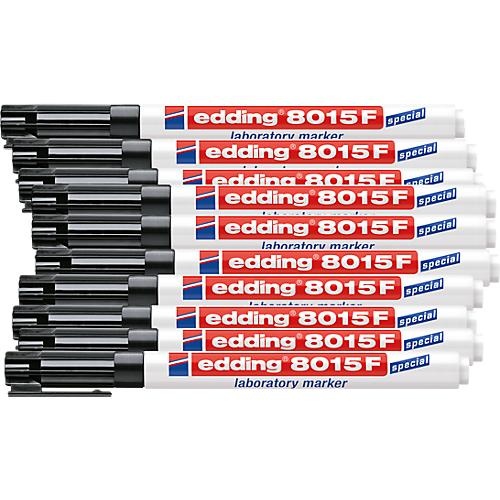 edding 8015F laboratory Marker, 0,75 mm, 10 Stück, schwarz