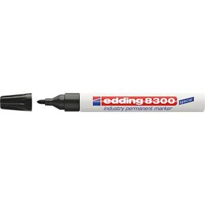 edding 8300 industry permanent marker, schwarz, 1 Stück edding 8300 industry permanent marker, schwarz, 1 Stück