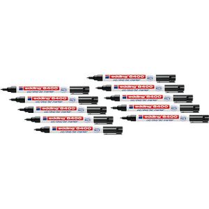 edding 8400, CD/DVD/Blu-ray Disc Marker, 10 Stück, schwarz edding 8400, CD/DVD/Blu-ray Disc Marker, 10 Stück, schwarz