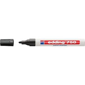 EDDING Lackmarker 750, 2-4 mm, schwarz, 1 Stück EDDING Lackmarker 750, 2-4 mm, schwarz, 1 Stück