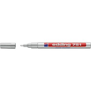 EDDING Lackmarker 751, 1-2 mm, silber, 1 Stück EDDING Lackmarker 751, 1-2 mm, silber, 1 Stück