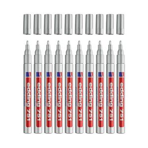 EDDING Lackmarker 751, 1-2 mm, silber, 10 Stück EDDING Lackmarker 751, 1-2 mm, silber, 10 Stück