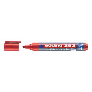 edding Whiteboard Marker 363, Keilspitze, 10 Stück, rot edding Whiteboard Marker 363, Keilspitze, 10 Stück, rot
