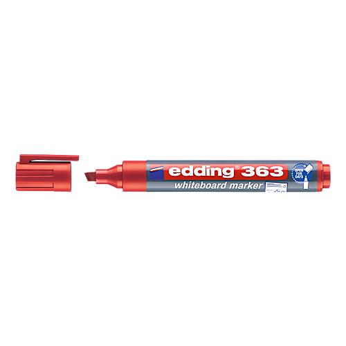 edding Whiteboard Marker 363, Keilspitze, 10 Stück, rot