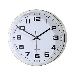 Edelstahl Quarz-Wanduhr, rund, ø 300 mm