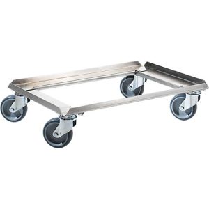 Edelstahl-Rollrahmen, 611 x 411 mm, Tragkraft 250 kg Edelstahl-Rollrahmen, 611 x 411 mm, Tragkraft 250 kg
