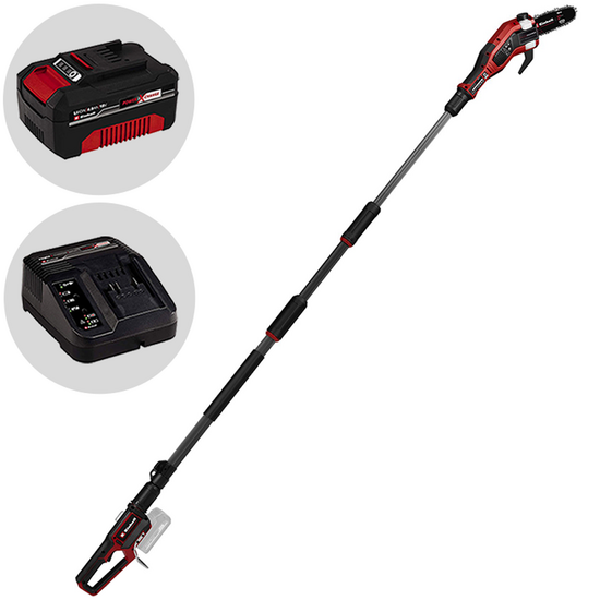 Einhell GP-LC 18/20 Li T BL – Akku-Hochentaster auf Teleskopstange – 18 V 4Ah