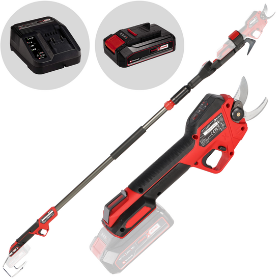 Einhell GP-LS 18/28 Li T BL – Akku-Astschere mit Schaft – 18 V, 2,5 Ah