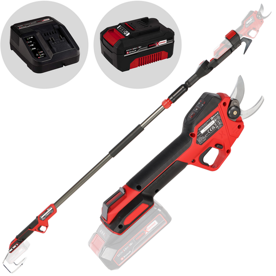 Einhell GP-LS 18/28 Li T BL – Akku-Astschere mit Schaft – 18 V, 4 Ah