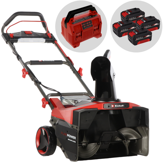 Einhell GP-ST 36/53 Li E BL - Akku-Schneefräse - 36V - 4x 18V 4Ah