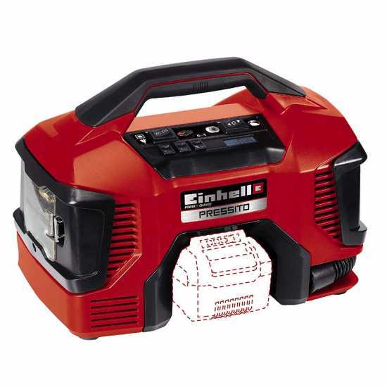 Einhell PRESSITO TE-AC 18/11 - Kompakter, tragbarer Akku Kompressor - OHNE AKKU UND LADEGERÄT