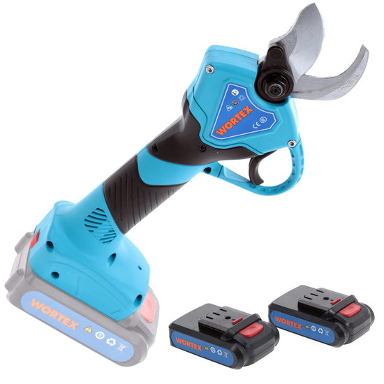 Elektrische Baumschere Wortex Piranha 30-M, Lithium-Ionen Batterie 2 Ah - Ø max 27mm
