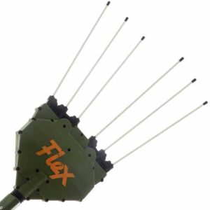 Elektrischer batteriebetriebener teleskopischer Olivenrüttler Oliviero Flex Basic, Schaft aus Aluminium – 220/340 cm