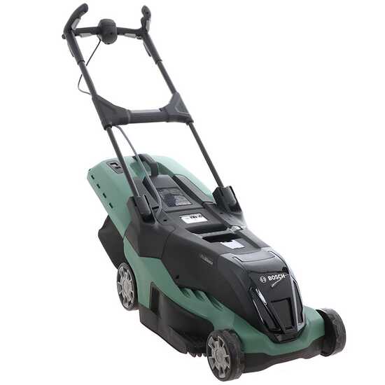 Elektrischer Rasenmäher mit Lithium-Akku 4 Ah BOSCH AdvancedRotak 36-650 - Fangsack