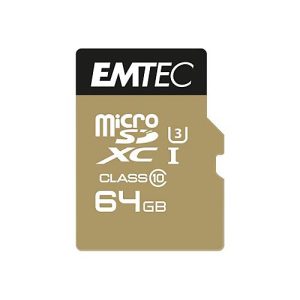 EMTEC SpeedIN‘ – Flash-Speicherkarte – 64 GB – microSDXC EMTEC SpeedIN‘ – Flash-Speicherkarte – 64 GB – microSDXC
