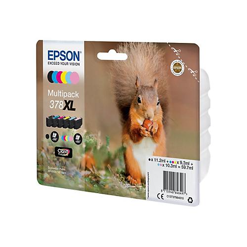 Epson 378XL Multipack - 6er-Pack - XL - Schwarz, Gelb, Cyan, Magenta, hellmagentafarben, hell Cyan - original - Tintenpatrone