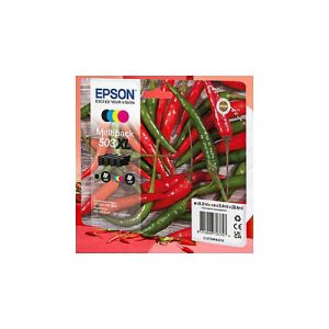 Epson 503 Multipack Easy Mail Packaging – 4er-Pack – XL – Schwarz, Cyan, Magenta, Gelb – original – Blisterverpackung Epson 503 Multipack Easy Mail Packaging – 4er-Pack – XL – Schwarz, Cyan, Magenta, Gelb – original – Blisterverpackung