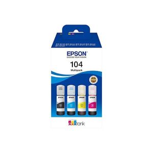 Epson EcoTank 104 – 4er-Pack – Schwarz, Gelb, Cyan, Magenta – original – Nachfülltinte Epson EcoTank 104 – 4er-Pack – Schwarz, Gelb, Cyan, Magenta – original – Nachfülltinte