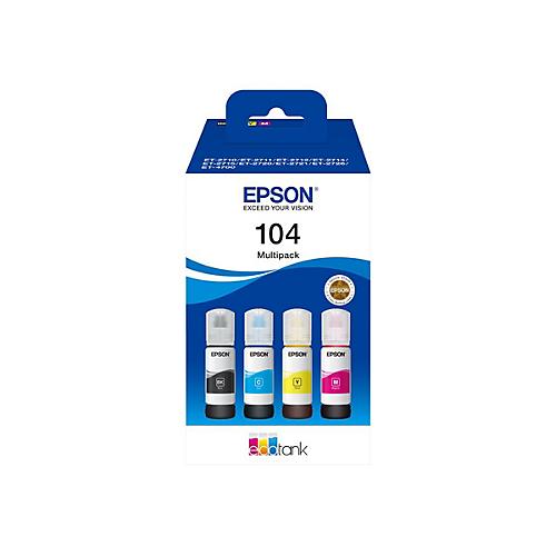 Epson EcoTank 104 - 4er-Pack - Schwarz, Gelb, Cyan, Magenta - original - Nachfülltinte