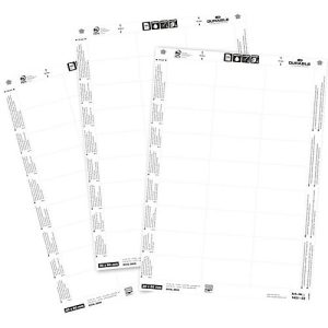 Ersatz-Einsteckschilderbogen, 30 x 60 mm, 540 Stück Ersatz-Einsteckschilderbogen, 30 x 60 mm, 540 Stück