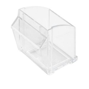 Ersatz Klappkastenbehälter für Kleinteilemagazin MultiStore, Reihengröße 9, Volumen 0,1 l, B 50 x T 42 x H 46 mm, Polystyrol, 1 St.