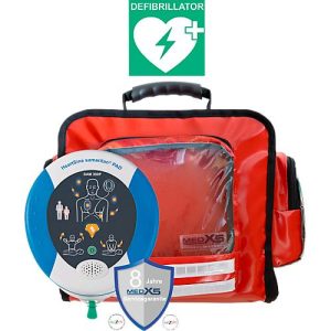 Erste-Hilfe-Wandtasche MedX5, mit Defibrillator SAM350P & Befüllung nach DIN 13157 Erste-Hilfe-Wandtasche MedX5, mit Defibrillator SAM350P & Befüllung nach DIN 13157