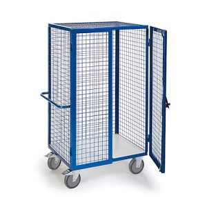 ESD-Gitter-Schrankwagen mit Zylinderschloss, 1215 x 800 mm ESD-Gitter-Schrankwagen mit Zylinderschloss, 1215 x 800 mm