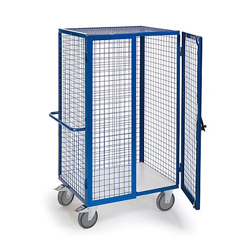 ESD-Gitter-Schrankwagen mit Zylinderschloss, 1215 x 800 mm