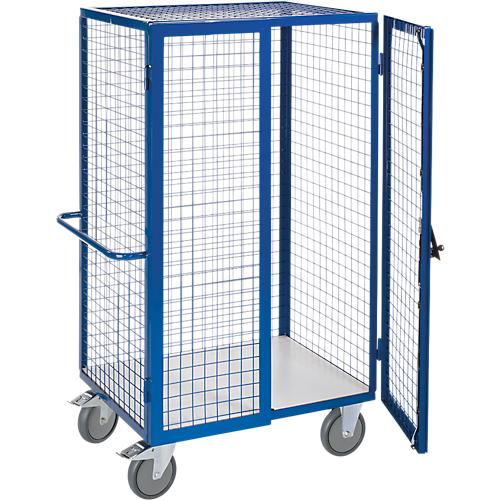 ESD-Gitter-Schrankwagen mit Zylinderschloss, 980 x 700 mm